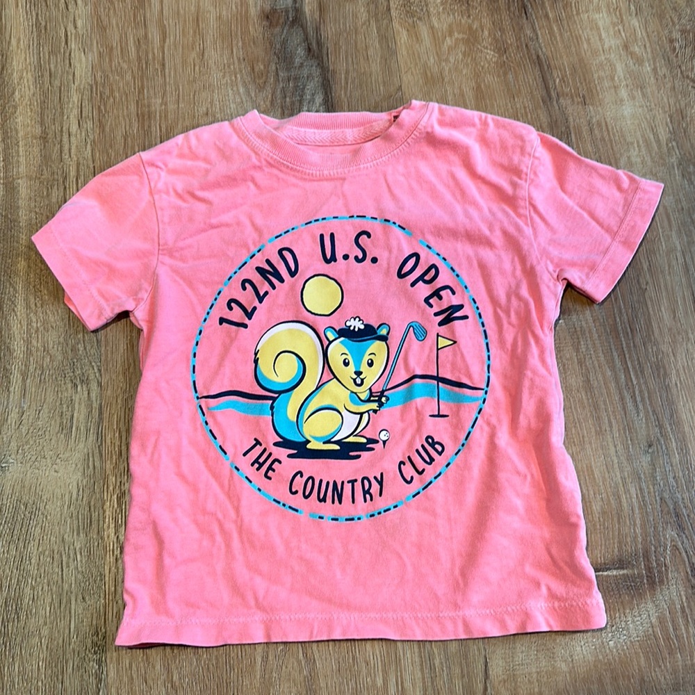 ⛳️ 2022 US Open Golf Neon Pink T-Shirt 2T | The Country Club | Kids Tee 🩷